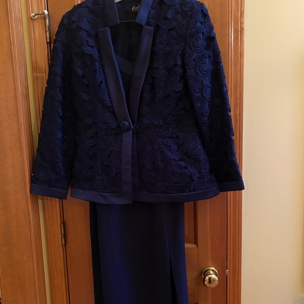 Beautiful Two Piece, Navy Blue, Semi Formal Wear.